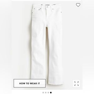 J. Crew 9 inch demi-boot crop jean